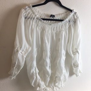 INC Optional off the shoulder blouse